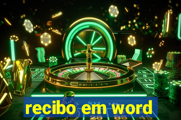 recibo em word